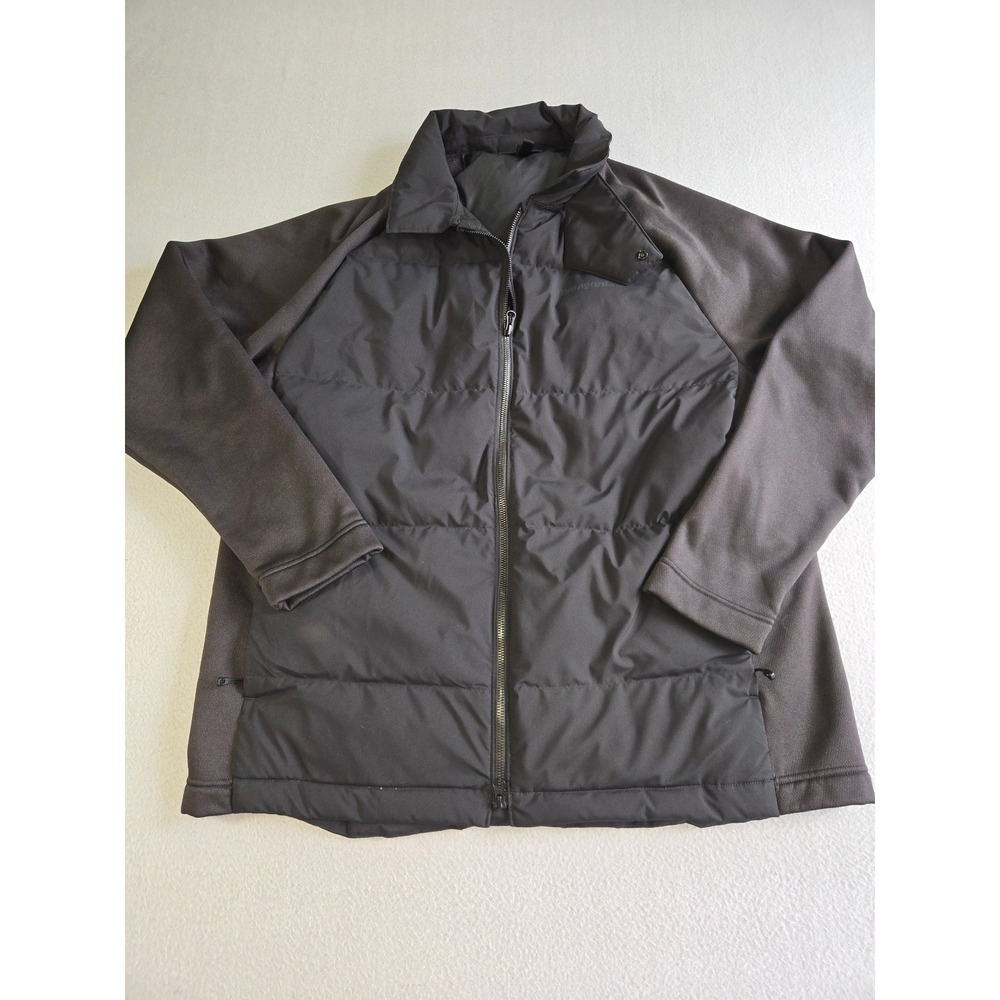 Patagonia Hybrid Down Jacket Mens XL Black Quilted Softshell Full Zip 27835 FA17